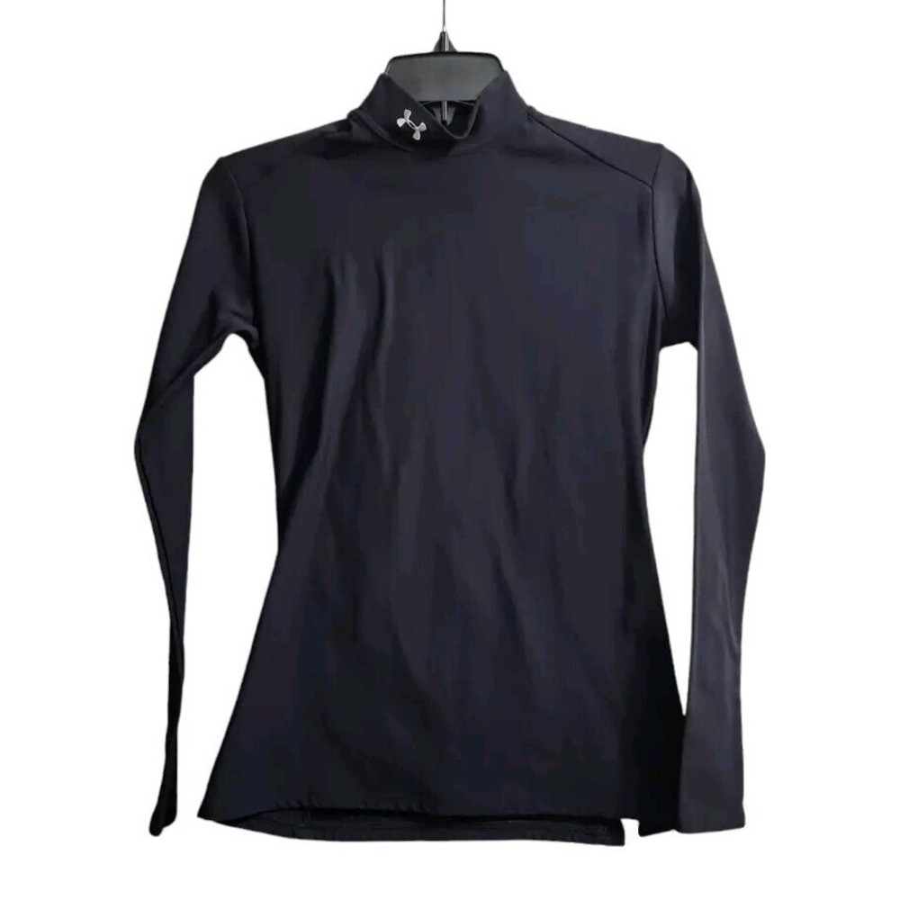 Under‎ Armour Fitted Mock Neck Long Sleeve Athletic Top Base Layer
